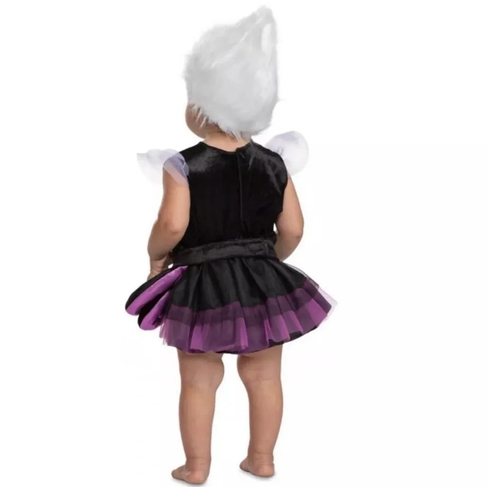 Disney Baby 6M+ Ursula Little Mermaid Halloween Costume Dress Belt & Headpiece